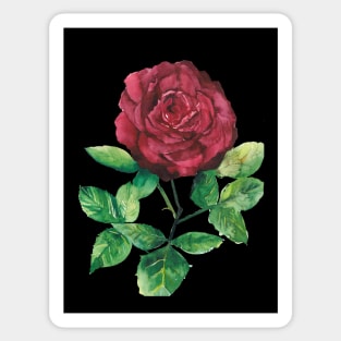 Red Rose Stem Sticker